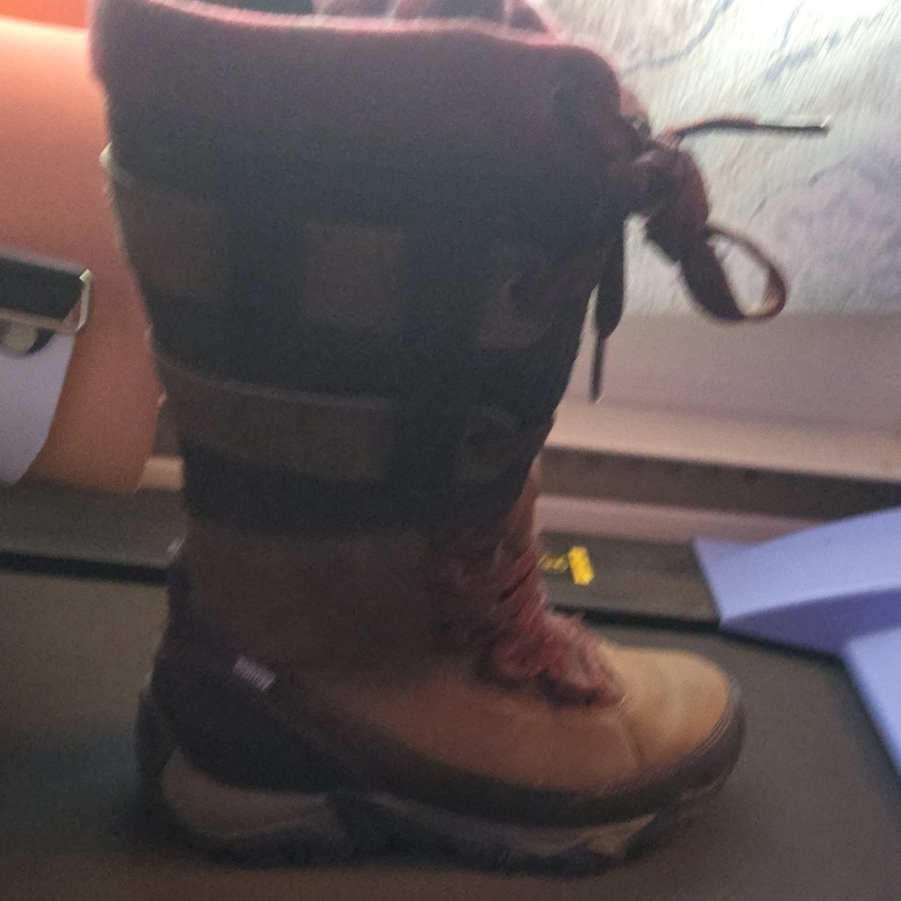 Merrell Brown and Burgundy Winter Boots